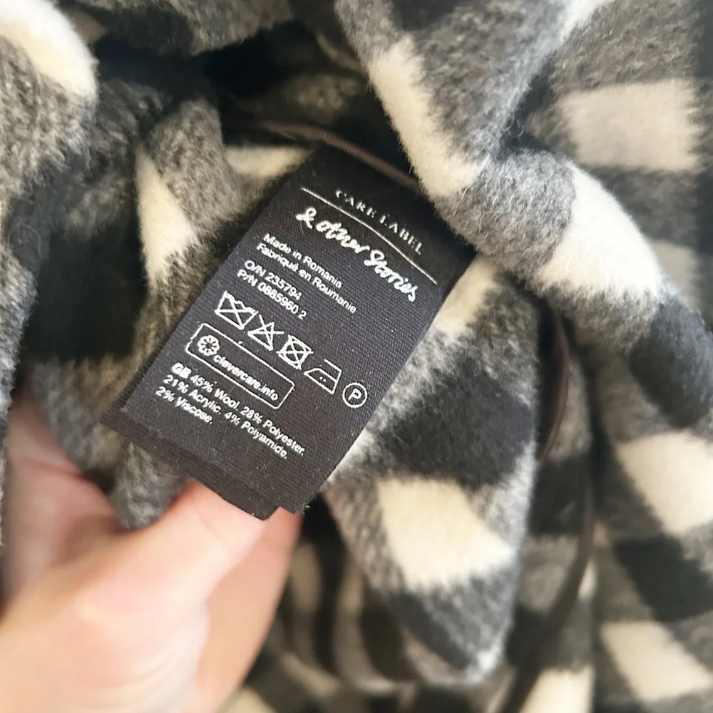 & other‎ stories buffalo plaid jacket small 36